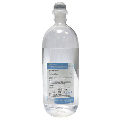 Glicose e Cloreto de Sódio para Injecção 100 ml / 250 ml / 500 ml D1/ 2S Líquido claro