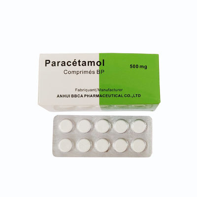 Acetaminophenol Paracetamo Branco comprimidos 0, 3g 0,5g comprimido circular fornecer registo e OEM