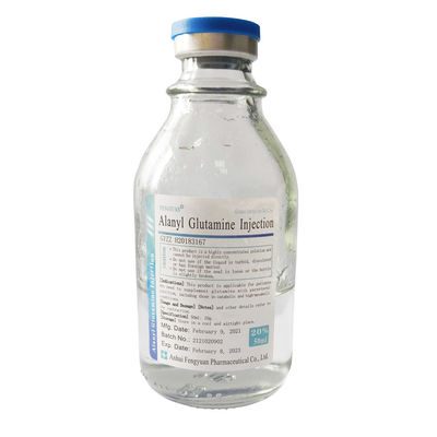 ︰ Farmacêutico 20g da garrafa de vidro 100ml da transfusão da injeção BBCA da glutamina de Alanyl